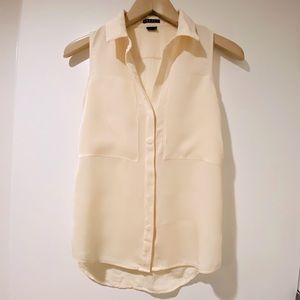 Theory 100% silk blouse sleeveless shirt